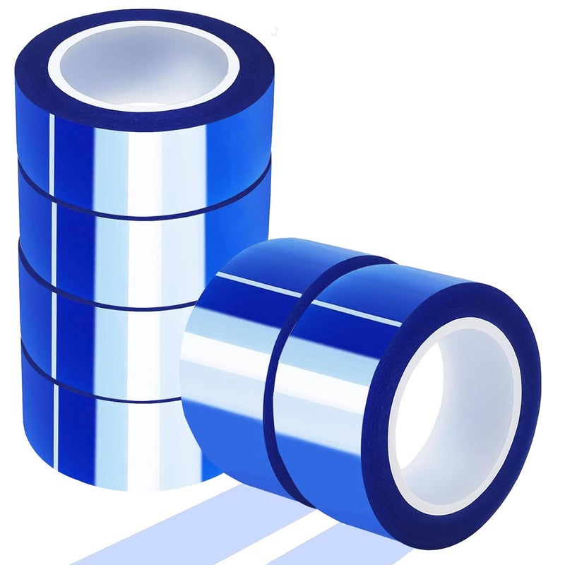 UTNVBTR 6 Rolls 20mm x16m(52ft) Blue Heat Resistant Tape，Heat Transfer Tape for Heat Sublimation Press Vinyl，and Fixing of Electronic Parts During Processing，No Residue - Image 1